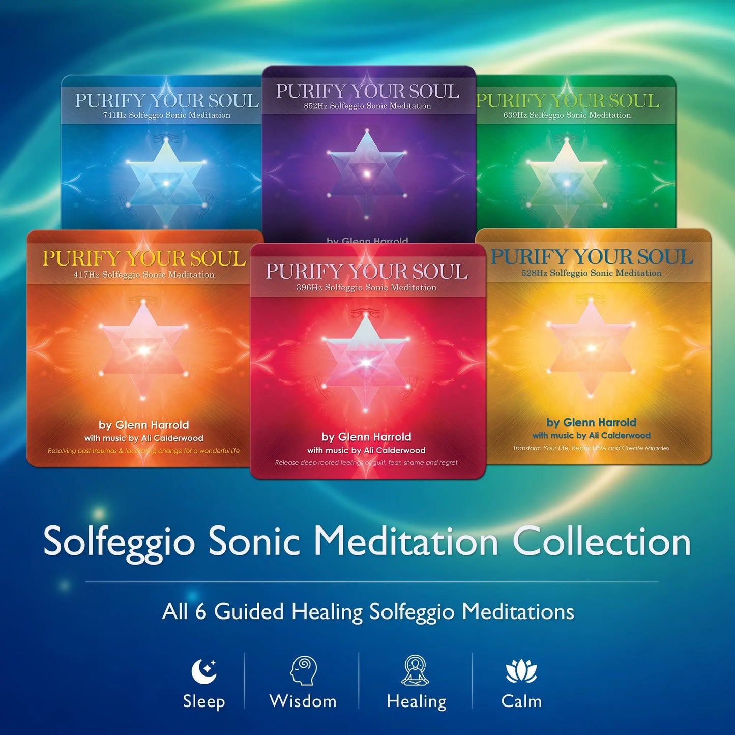 Solfeggio Sonic Meditation Collection (6 Titles)   Glenn Harrold Publishing Ltd